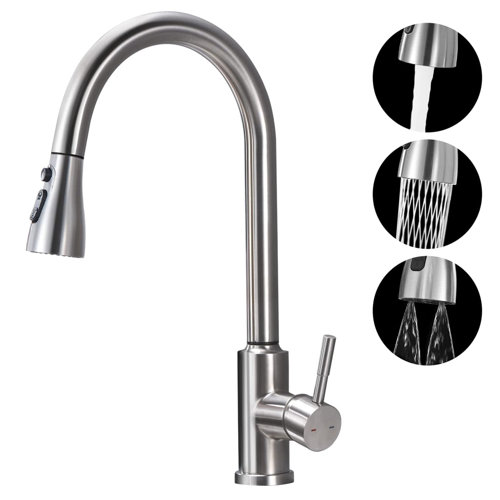 ARRISEA Pull Down Kitchen Faucet Wayfair